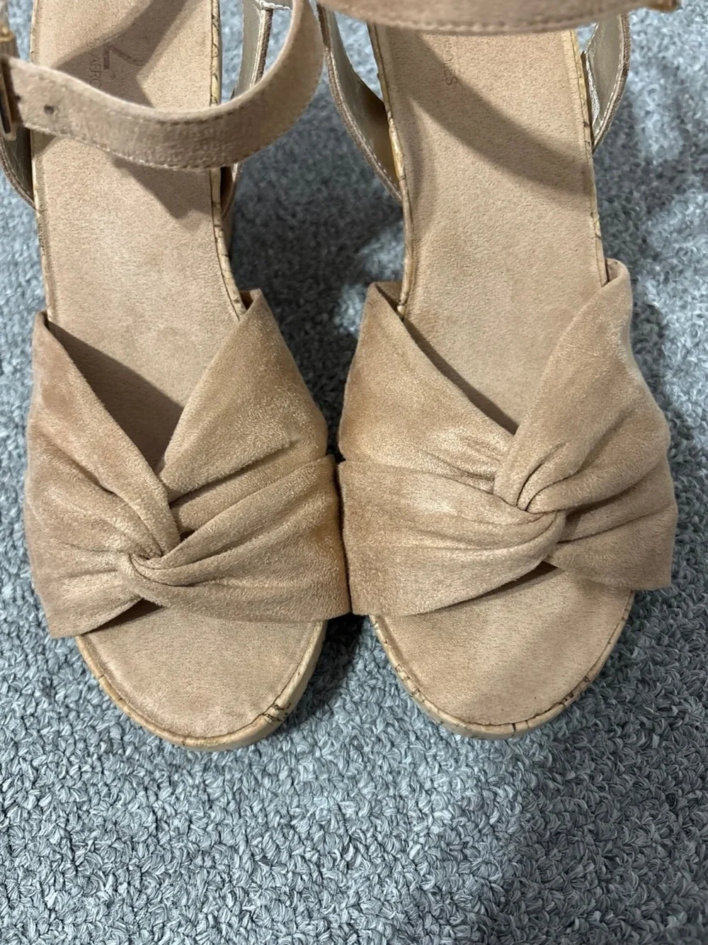 A2 By Aerosoles Brown Wedge Sandals